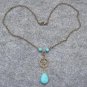 Handmade BUTTERFLY RING & TURQUOISE NECKLACE