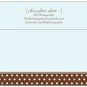 CHOCOLATE DOTS | 20ct - 4"x8" flat glossy photo BABY BOY ANNOUNCEMENTS w matching envelopes