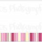 FRESH STRIPES | 20ct - 5.5"x4" flat glossy photo BABY GIRL ANNOUNCEMENTS w matching envelopes