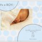 CANDY DOTS | 20ct - 5.5"x4" flat glossy photo BABY GIRL ANNOUNCEMENTS w matching envelopes