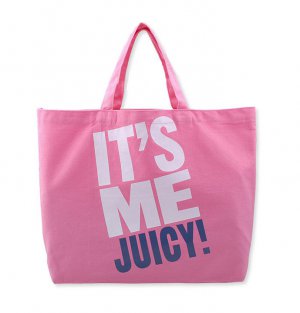 MB036 AUTH NEW JAPAN LIMITED JUICY COUTURE PINK TOTE BAG