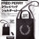  MB049 NEW AUTH JAPAN LIMITED FRED PERRY  TWO WAY SHOULDER TOTE BAG