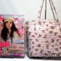 &Acirc;&nbsp;MB053 NEW AUTH JAPAN LIMITED LIZ LISA  PINK FLORAL TOTE BAG