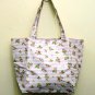 &Acirc;&nbsp;MB053 NEW AUTH JAPAN LIMITED LIZ LISA  PINK FLORAL TOTE BAG