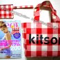 &Acirc;&nbsp;MB082 NEW AUTH JAPAN LIMITED KITSON  TOTE BAG + POUCH SET 2PCS