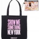 MB137 AUTH NEW JAPAN LIMITED DKNY SHOULDER TOTE BAG COSMETIC BAG SET 2 PCS