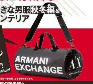 MB159 AUTH NEW JAPAN LIMITED ARMANI EXCHANGE TRAVEL GYM DRUM BAG