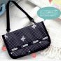 MB162 AUTH NEW JAPAN LIMITED LESPORTSAC BLACK PURSE CLUTCH BAG W/ STRAP