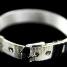 SB093 STERLING SILVER PLATED BELT BUCKLE BANGLE 13MM