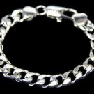 SB082 STERLING SILVER PLATED RINGS BRACELET FOR MEN 10M