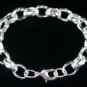 SB100  STERLING SILVER PLATED BRACELET FOR MEN 11MM