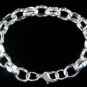 SB100&Acirc;&nbsp; STERLING SILVER PLATED BRACELET FOR MEN 11MM