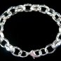 SB100&Acirc;&nbsp; STERLING SILVER PLATED BRACELET FOR MEN 11MM