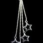 SB047&Acirc;&nbsp;STERLING SILVER PLATED STARS PENDANT NECKLACE