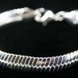 SB122 HUGEÂ STERLING SILVER PLATED BRACELET FOR MEN 8MM