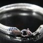 SB122 HUGEÂ STERLING SILVER PLATED BRACELET FOR MEN 8MM