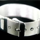 SB053 STERLING SILVER PLATED BELT BUCKLE BANGLE