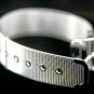 SB053Â STERLING SILVER PLATED BELT BUCKLE BANGLE