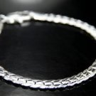 SB121 STERLING SILVER PLATED BRACELET  FOR MEN 7MM