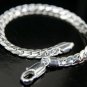 SB121 STERLING SILVER PLATED BRACELET FOR MEN 7MM