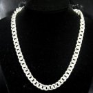 SB075 STERLING SILVER PLATED NECKLACE FOR MEN 9MM