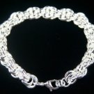 SB102 STERLING SILVER PLATED BRACELET FOR MEN 10MM