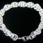 SB102Â STERLING SILVER PLATED BRACELET FOR MEN 10MM