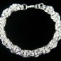 SB102Â STERLING SILVER PLATED BRACELET FOR MEN 10MM