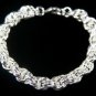 SB102Â STERLING SILVER PLATED BRACELET FOR MEN 10MM