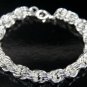 SB102Â STERLING SILVER PLATED BRACELET FOR MEN 10MM