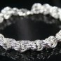SB102Â STERLING SILVER PLATED BRACELET FOR MEN 10MM