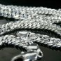 SB113 STERLING SILVER PLATED NECKLACE FOR MEN 10MM