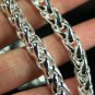 SB099Â 925 STERLING SILVER PLATED NECKLACE FOR MEN 6MM