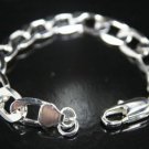 SB132 HUGE STERLING SILVER PLATED BRACELET FOR MEN 12MM