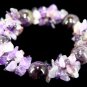 MA305 NATURAL AMETHYST CRYSTAL BALL&Acirc;&nbsp;CHIPS BRACELET 20MM