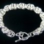 SB103  STERLING SILVER PLATED BRACELET FOR MEN 10MM