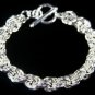 SB103Â STERLING SILVER PLATED BRACELET FOR MEN 10MM