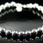 SB037&Acirc;&nbsp;STERLING SILVER PLATED ROUND BEADS BRACELET 8MM