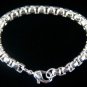 SB104  SILVER PLATED BRACELET FOR MEN 6MM