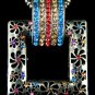 AX929 Retro Alloy Multi Colors Crystal Pendant Necklace