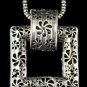 AX929 Retro Alloy Multi Colors Crystal Pendant Necklace