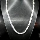SB084 STERLING SILVER PLATED NECKLACE FOR MEN 7MM
