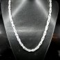 SB084 STERLING SILVER PLATED NECKLACE FOR MEN 7MM