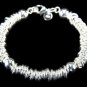 SB081  SILVER PLATED BEADS RINGS BRACELET