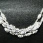 SB083 STERLING SILVER PLATED BEADS NECKLACE