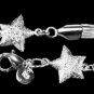 SB129&Acirc;&nbsp;STERLING SILVER PLATED STARS LAYERS BRACELET