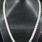 SB098 STERLING SILVER PLATED NECKLACE FOR MEN 6MM