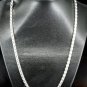 SB096 STERLING SILVER PLATED NECKLACE FOR MEN 4MM