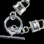 SB094Â HUGE STERLING SILVER PLATED RINGS NECKLACE FOR ME