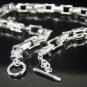 SB094Â HUGE STERLING SILVER PLATED RINGS NECKLACE FOR ME